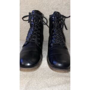 J75 Jump Combat Boots Men's Size 11.5 D-Day Black Lace Up Zipper